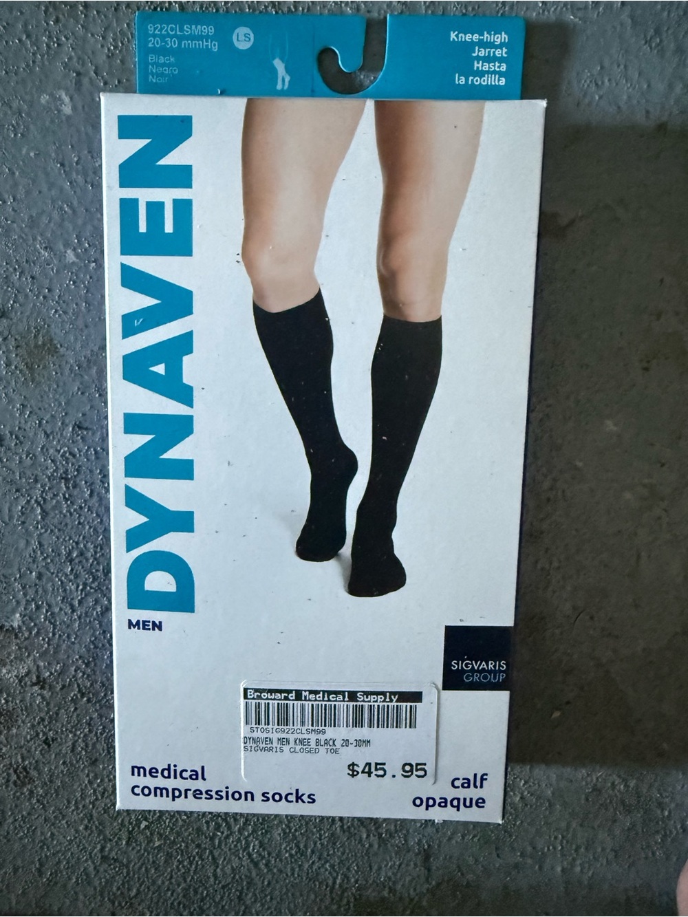 Naven Men’s Black Knee-High Compression Socks
